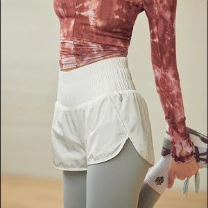 EUC Free People FP movement the way home shorts optic white extra small XS